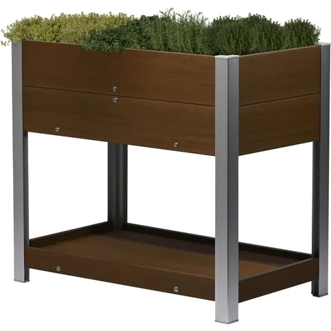 DOBAR WPC Hochbeet »Square«, 91 x 50 x 81 cm, braun – Bild 1