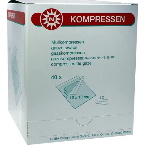 Mullkompressen 10x10 cm steril 12fach – 792121 – Bild 1