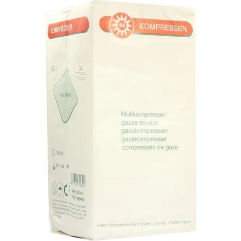 Mullkompressen 10x10 cm unsteril 32fach – Bild 1