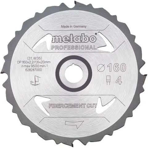 FibercementCutProf 160x20 4DFZ 5° ; Metabo (628287000) – image 1