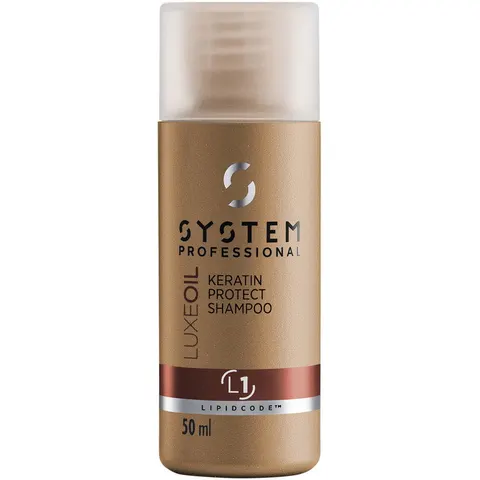 50ml System Professional LipidCode Luxeoil L1 Keratin Protect Shampoo – immagine 1