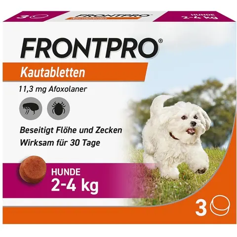 FRONTLINE FRONTPRO Kautabletten Hund 2-4 kg – Bild 1