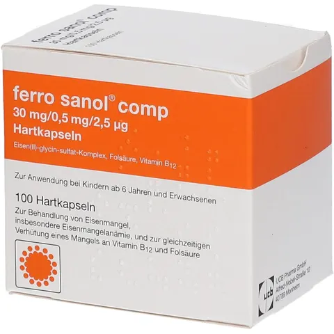 Ferro sanol comp 30mg/0,5mg/2,5μg – 00106715 – Bild 1