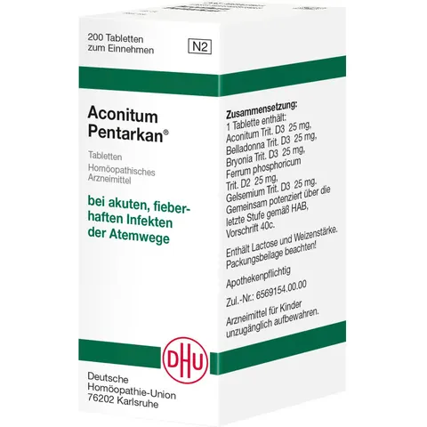 DHU Aconitum Pentarkan Tabletten – Bild 1