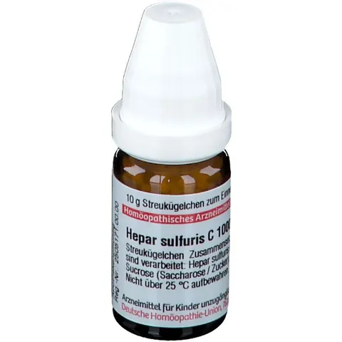 DHU Hepar Sulfuris C1000 Globuli – Bild 1