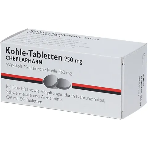 Cheplapharm Kohle Tabletten 50 St – Bild 1