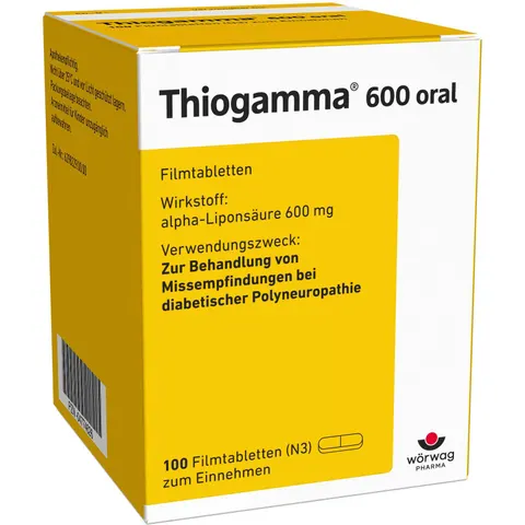 Thiogamma 600 oral – 04774626 – Bild 1