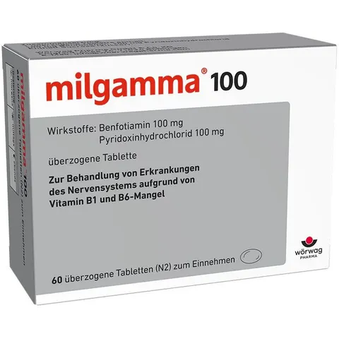 Milgamma 100 mg überzogene Tabletten – 04847302 – Bild 1