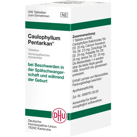 DHU Caulophyllum Pentarkan Tabletten – Bild 1