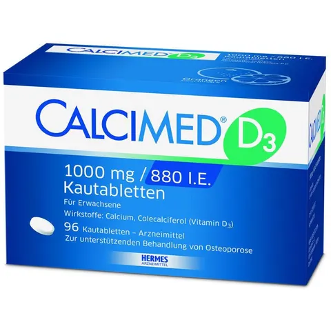 Calcimed D3 1000 mg / 880 I.E. Kautabletten – 09750197 – Bild 1