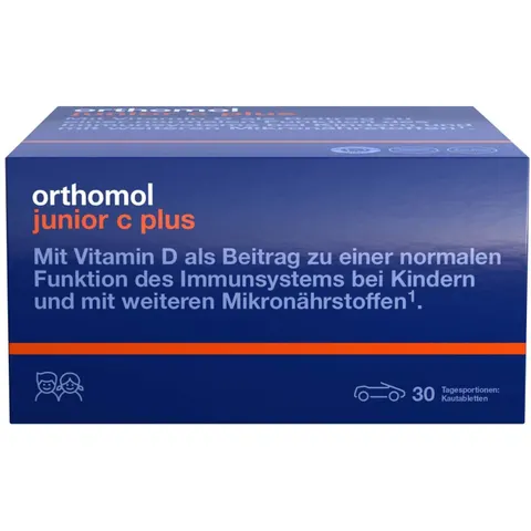 Orthomol junior C plus Kautabletten Mandarine-Orange – Bild 1