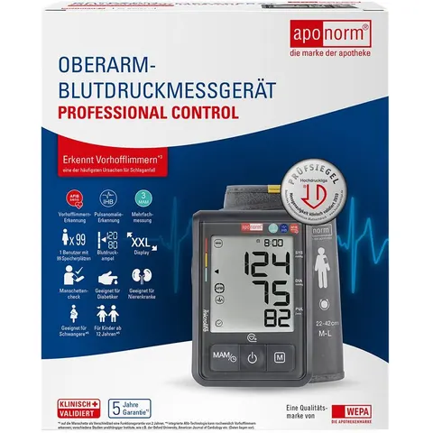 Aponorm Professional Control Oberarm-Blutdruckmessgerät – Bild 1