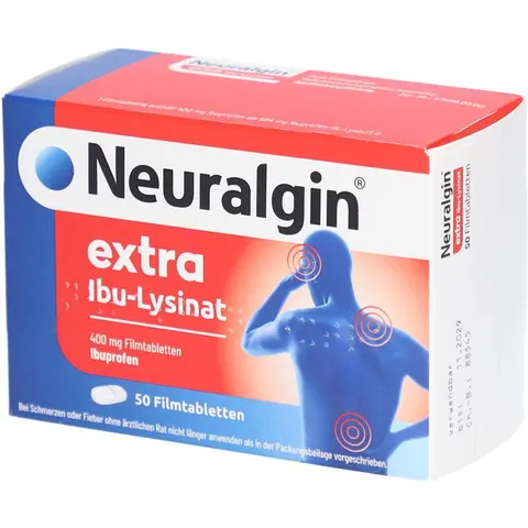 Neuralgin Extra Ibu-lysinat Filmtabletten – Bild 1