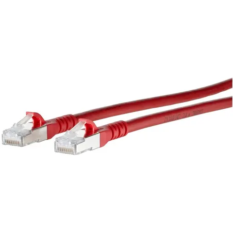 BTR NETCOM - Cat6A netwerkkabel - Rood - 0,5 meter – afbeelding 1
