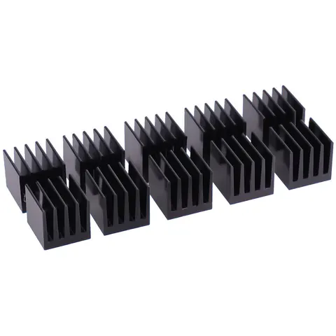 Alphacool GPU RAM Aluminium Heatsinks 15x15mm - black 10 Stk. – Bild 1