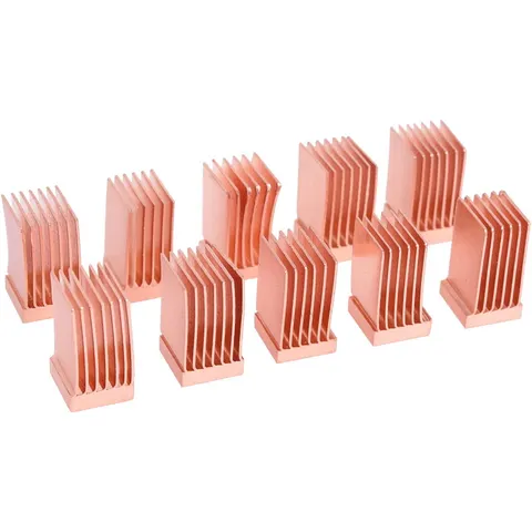Alphacool GPU RAM Copper Heatsinks 6,5x6,5mm - 10 Stk. – Bild 1