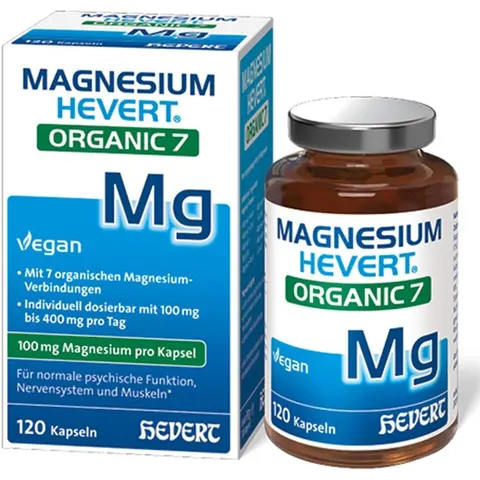 Magnesium Hevert Organic 7 Kapseln – Bild 1