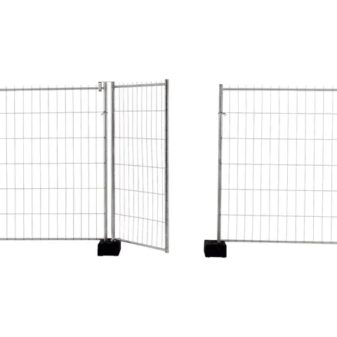 Schake Mobilzaun Profi Torelement 1,2x2m – Bild 1