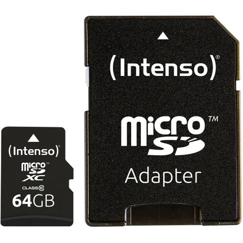 Intenso - tarjeta de memoria flash - 64 GB - microSDXC – imagen 1