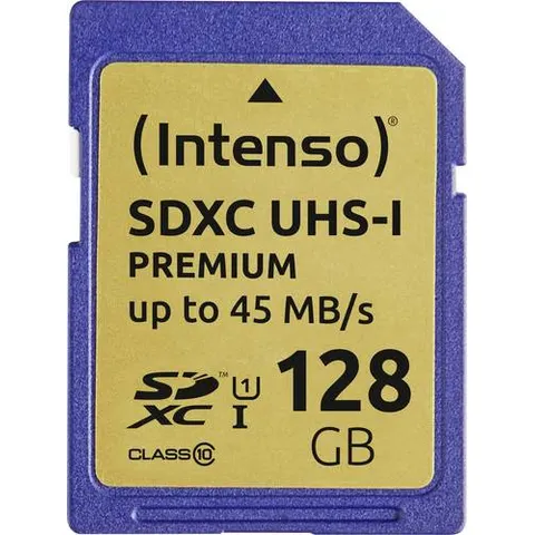 Intenso SD Card 128GB SDXC UHS-I Premium – Bild 1