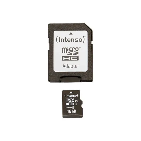 Intenso SD MicroSD Card 16GB SD-HC UHS-I – Bild 1