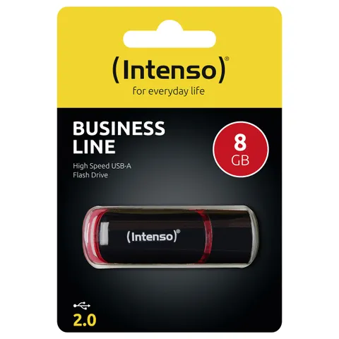 Intenso 8GB USB2.0 USB flash drive USB Type-A 2.0 Black. Red – image 1