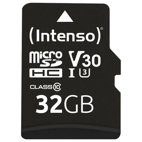 Intenso 3433480 32GB MicroSDHC Class 3 (U3) - Clase 10 – imagen 1