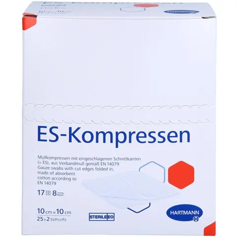 Es-kompressen Steril 10x10 Cm 8fach – Bild 1