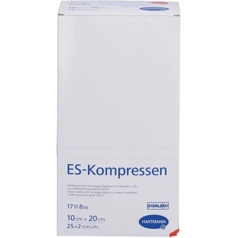 Es-kompressen Steril 10x20 Cm 8fach – Bild 1