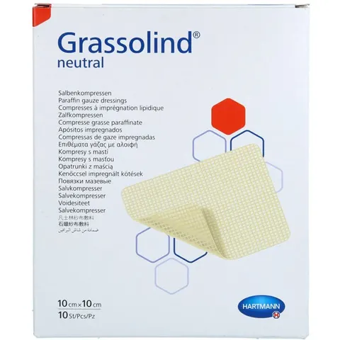 Grassolind Salbenkompressen 10x10 Cm Steril – Bild 1