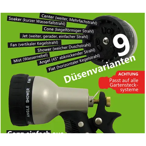 Axis Line Gartenspritze mit 9 Düsenvarianten – Bild 1
