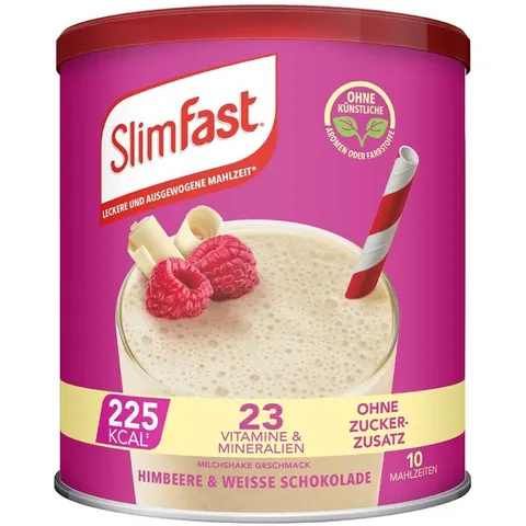 Slim Fast Pulver Himbeere+weiße Schokolade – Bild 1
