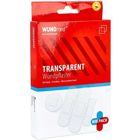 WUNDMED Pflaster-Set transparent – transparent | weiss – Bild 1