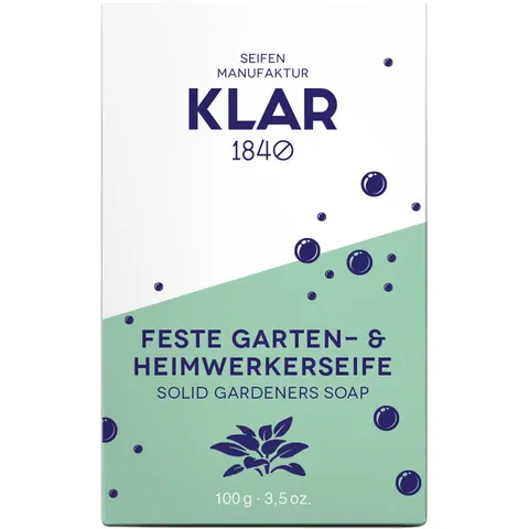 100g KLAR Feste Garten- & Handwerkerseife – Bild 1