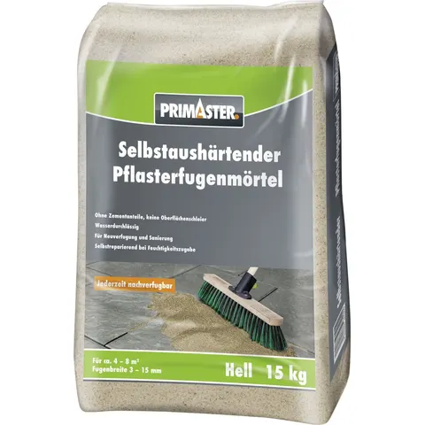 Primaster Pflasterfugenmörtel selbstaushärtend 15 kg hell – Bild 1