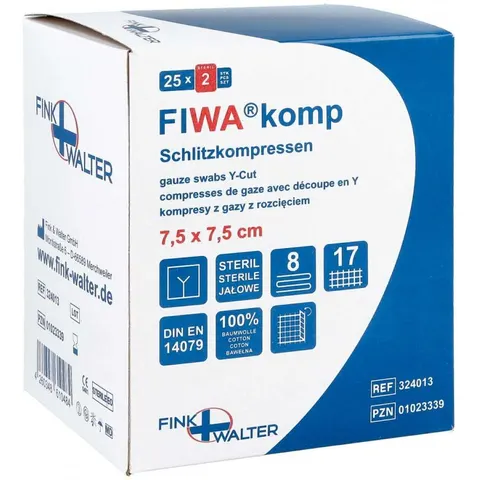 Schlitzkompressen 7,5x7,5cm 8fach steril – Bild 1