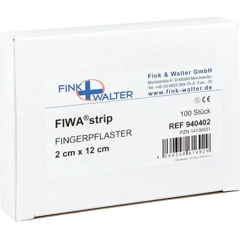 Fingerpflaster 2x12 cm hautfarben Fiwastrip – Bild 1