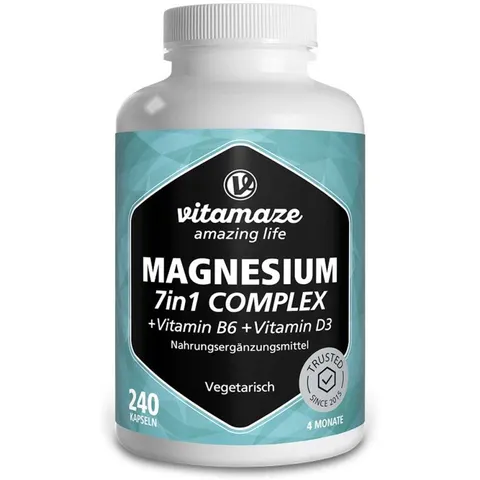 vitamaze MAGNESIUM 7in1 COMPLEX 240 St Kapseln – Bild 1