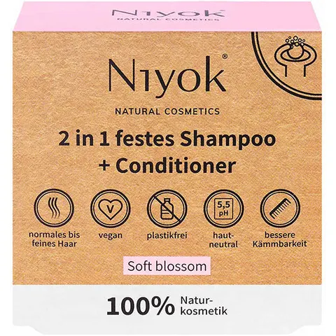 Niyok Soft Blossom Solid Shampoo + Conditioner 80 gr – image 1
