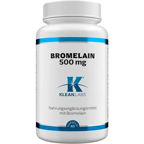 Bromelain 500 mg Klean Labs Kapseln 60 St – Bild 1