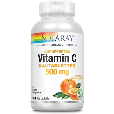 Supplementa Vitamin C Kautabletten 500 mg Orange – Bild 1