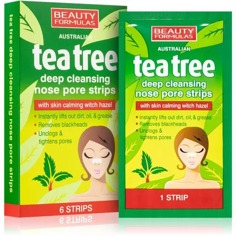 Beauty Formulas Tea Tree Nose Pore Strips - 6 pcs. – image 1