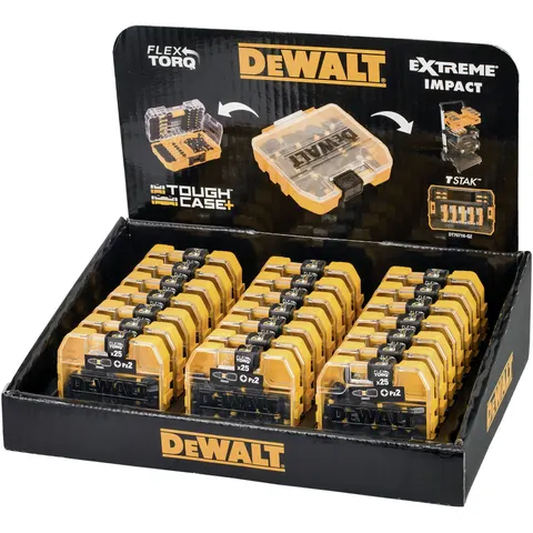 DEWALT 25mm PZ2 FLEXTORQ Screwdriver Bit 25 pc. – Black – image 1