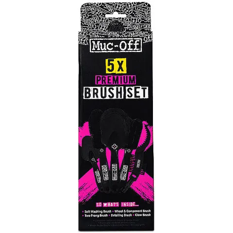 MUC-OFF Bürstenset Premium 5er Pkg. schwarz B – Bild 1