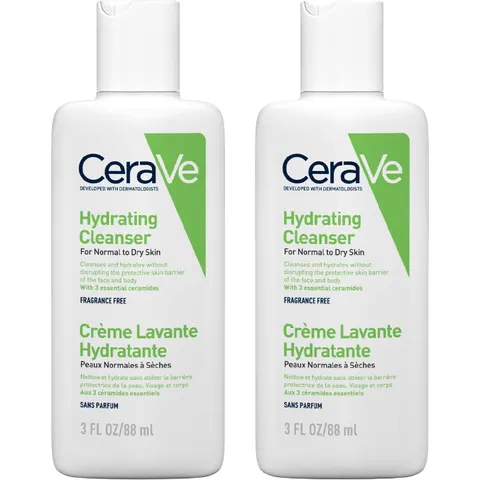 CeraVe Travel Size Hydrating Cleanser 88ml Double – image 1