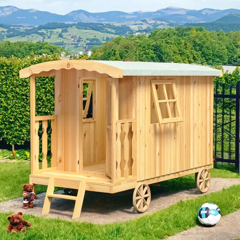 Shire GB Caboose Playhouse Brown – image 1
