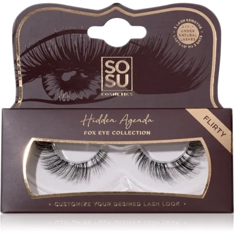 SOSU Cosmetics Hidden Agenda Fox Eye Collection Nepwimpers Tint Flirty 1 st – afbeelding 1