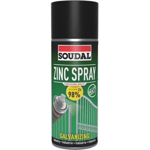 Soudal - Zinkspray - Mat – afbeelding 1