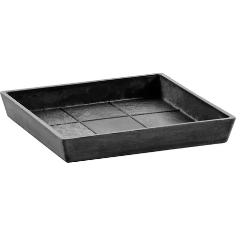 Ecopots Untersetzer dunkelgrau 22 x 22 cm – Bild 1