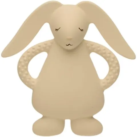 Moonie Natural Teether Rabbit bijtring Sand 1 st – afbeelding 1